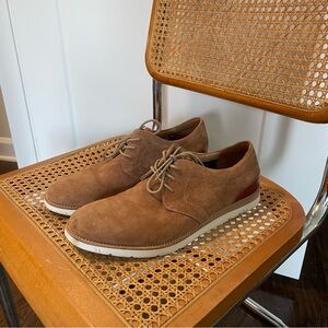 Johnston and Murphy Suede Tan and Brown Shoes